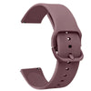 A close-up view of a mauve silicone watch strap for Huawei and Honor watches.