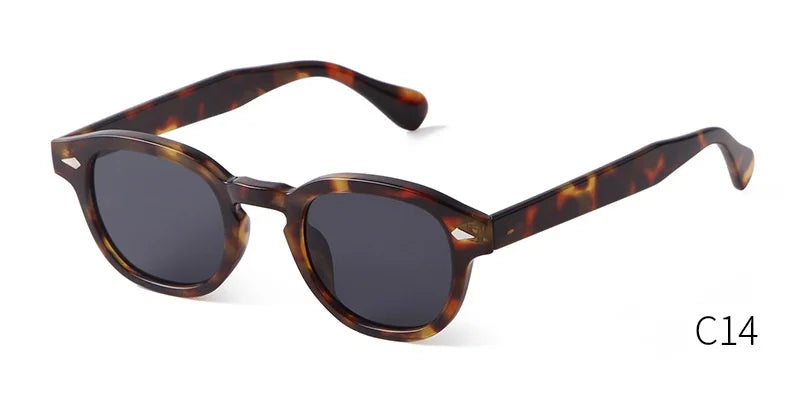 Retro Round Sunglasses with UV400 Protection