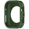 Coque de protection en silicone vert olive foncé pour une Huawei Watch Fit 4 ou Pro.