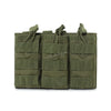 Olive green tactical magazine pouch designed for plate carriers