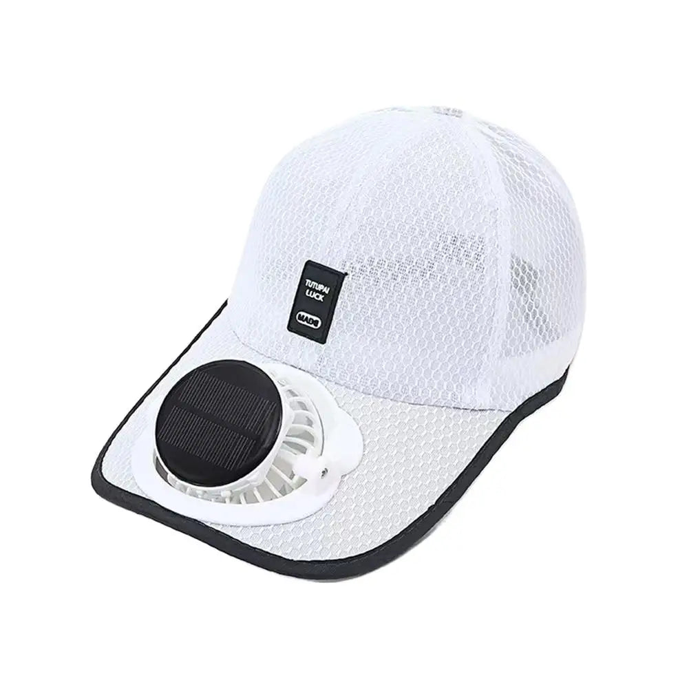 Solar & USB Powered Cooling Fan Hat