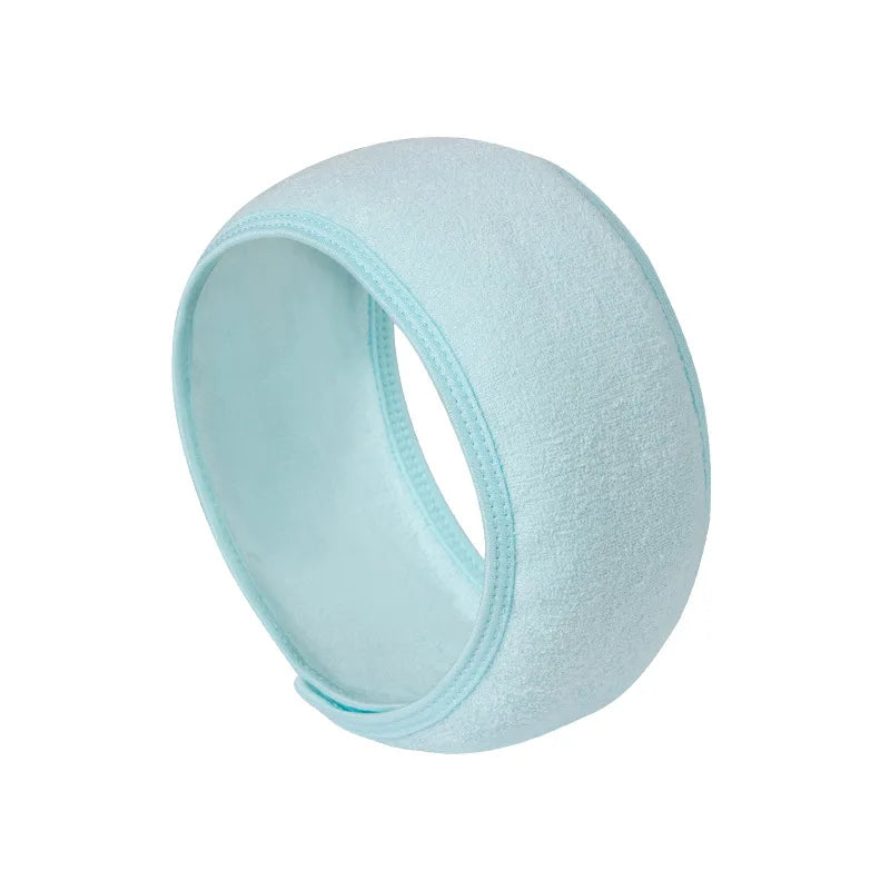 Adjustable Soft Towel Headband for Facial & Hair Use