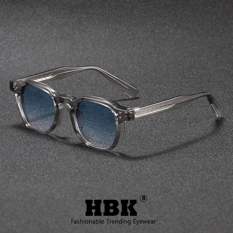 Retro Classic Square Frame Sunglasses with UV400 Protection