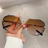 Vintage Pilot Sunglasses with Gradient Lenses