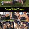 A woman is shown performing various exercises like weight lifting, ball sports, and running while wearing a body shaper waist