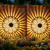 Solar Peony Mandala Projector Light for Outdoor Walls