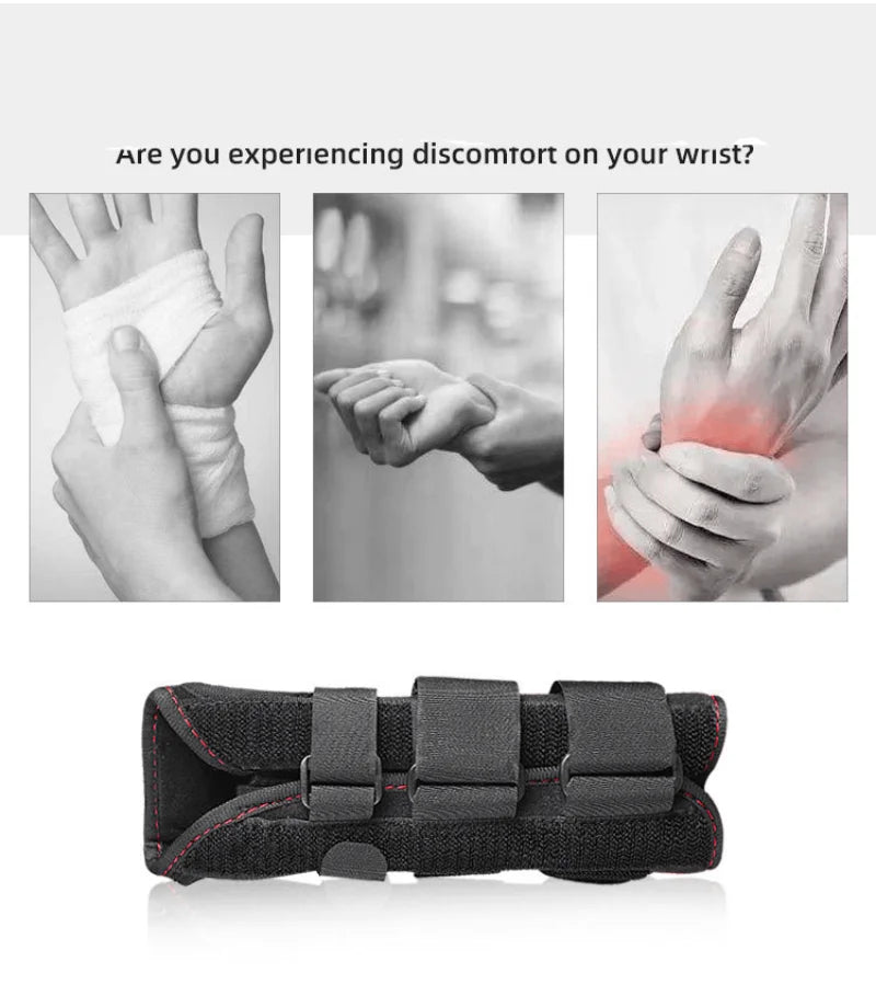 Schwarze ergonomische Handgelenkbandage zur Linderung von Karpaltunnelsyndrom