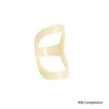A beige ergonomic finger splint designed for joint support.