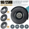 A set of grinding discs including arc, bevel, and flat discs for non-metallic materials.