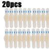 A pack of 20 clear silicone blister patches for foot protection