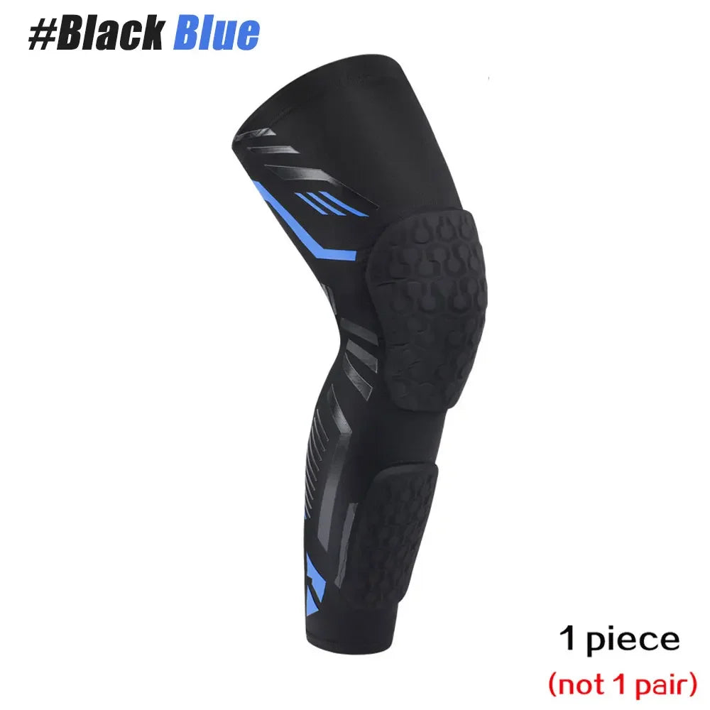 Schwarz-blaues Kniekompressionsarmband für Sport und Sonnenschutz