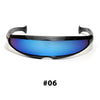 Futuristic Cyclops Visor Sunglasses with UV400 Protection