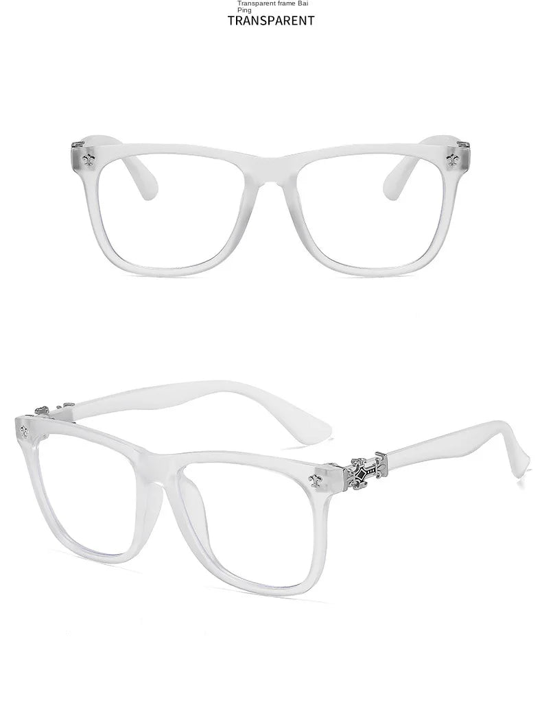 Vintage Square Anti-Blue Light Glasses for Men and Women