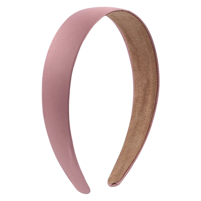 Solid Satin Hair Bands for Girls