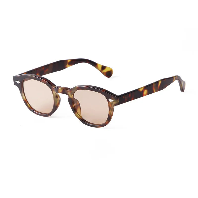 Retro Round Sunglasses with UV400 Protection
