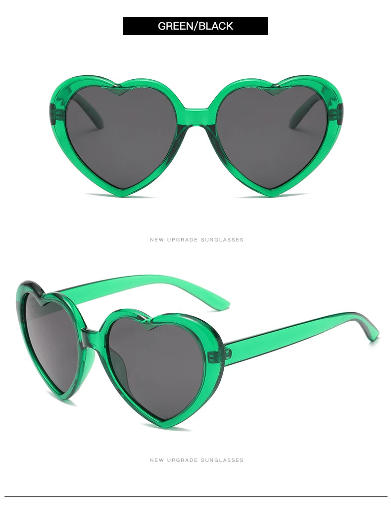 Polarized Heart-Shaped Sunglasses with UV Protection