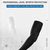 Black honeycomb anti-collision protective arm sleeve shown on an arm.