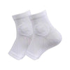 Pair of white ergonomic plantar fasciitis relief socks