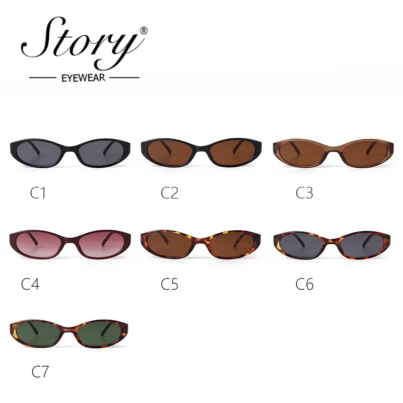 Retro Tortoiseshell Oval Sunglasses