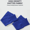 A pair of royal blue sports socks featuring a high-density knitted fabric for lasting abrasion resistance.