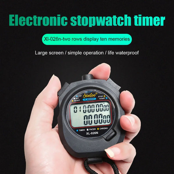 Precision Digital Stopwatch with Large Display for Sports and Training
