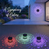 Solar Peony Mandala Projector Light for Outdoor Walls