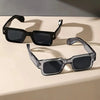Retro Square Sunglasses with UV400 Protection