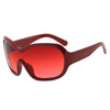 Oversized Pilot Sunglasses with Gradient Lenses