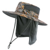 UPF 50+ Sun Protection Bucket Hat with Detachable Neck Flap