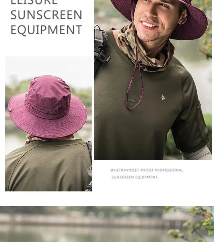 Foldable Waterproof Sun Hat with Wide Brim
