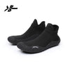 Black summer quick-dry slip-on shoes shown from the side with a logo mark.
