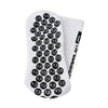 White anti-slip performance sports socks with a repeating pattern of Hebrew letters