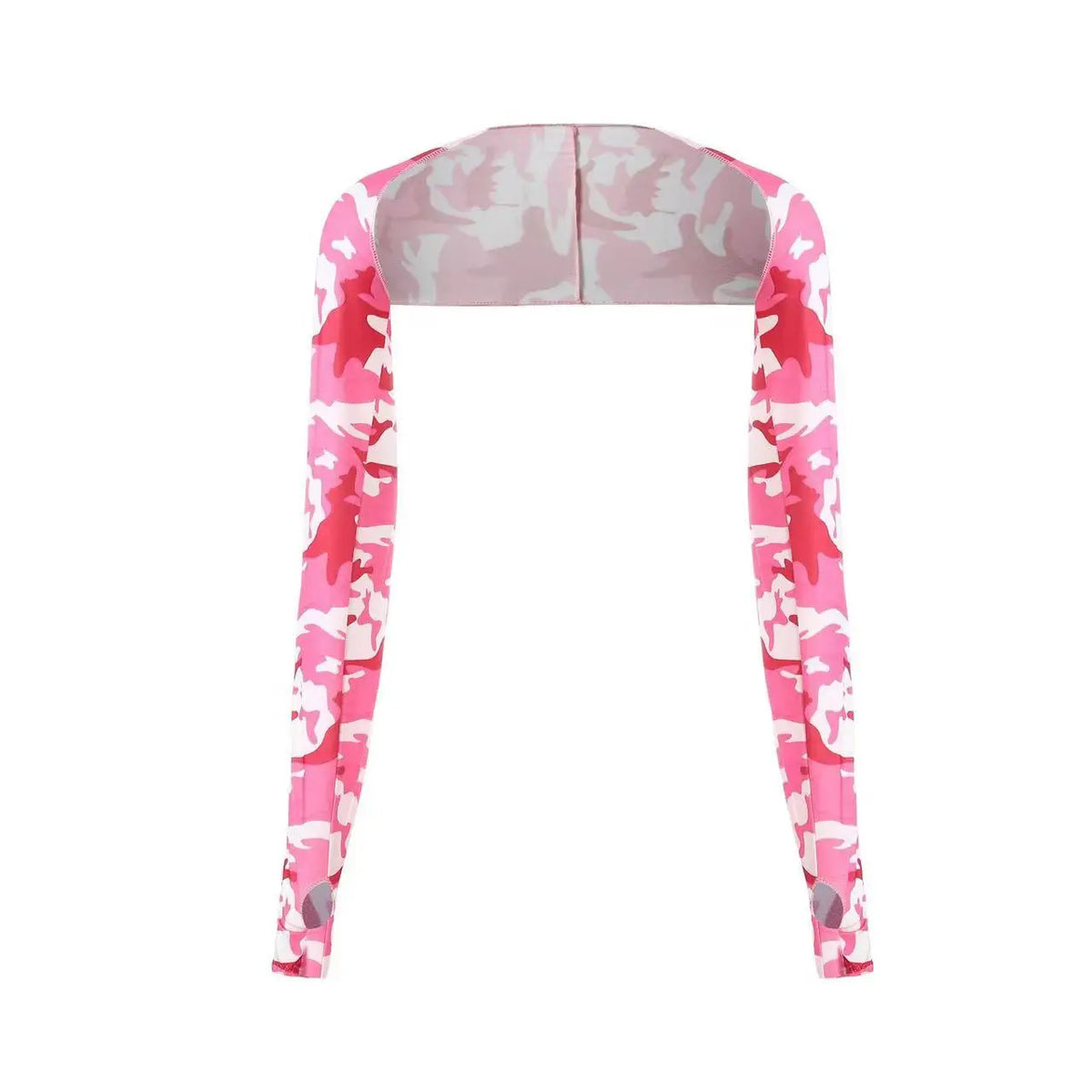 Pink and white camouflage ultra-thin UV protection arm sleeves