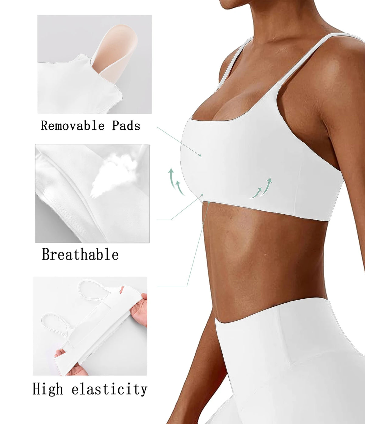 Ultra-Supportive Sports Bra for Yoga and Fitness