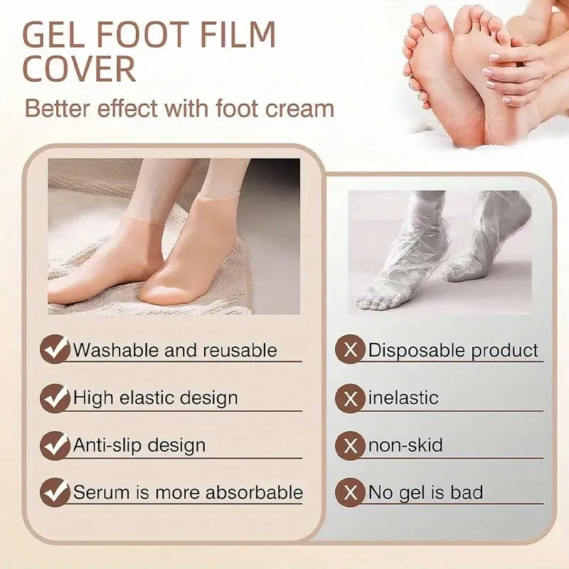 Gel foot film cover silicone moisturizing socks for cracked feet with a better effect from foot cream