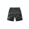 Dark gray men's lightweight quick-dry running shorts shown flat lay.