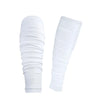 Pair of white performance rugby leg covers for football training