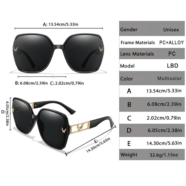 Classic Square UV400 Sunglasses for Men and Women