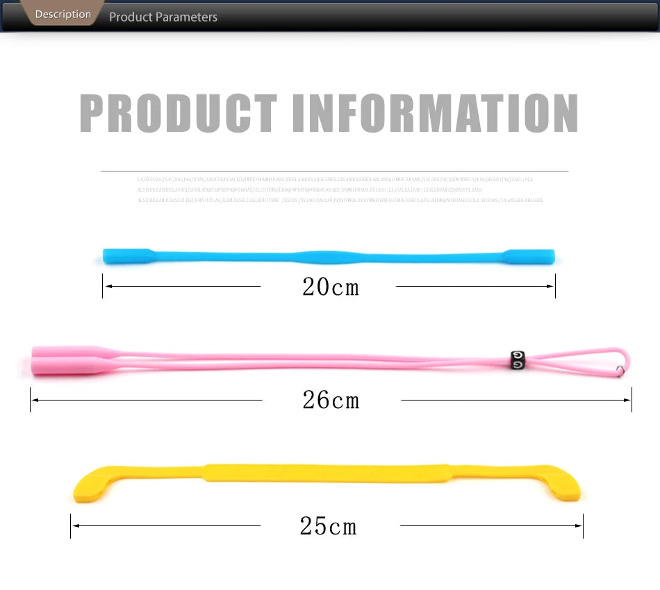 Anti-Slip Silicone Glasses Retainer Strap