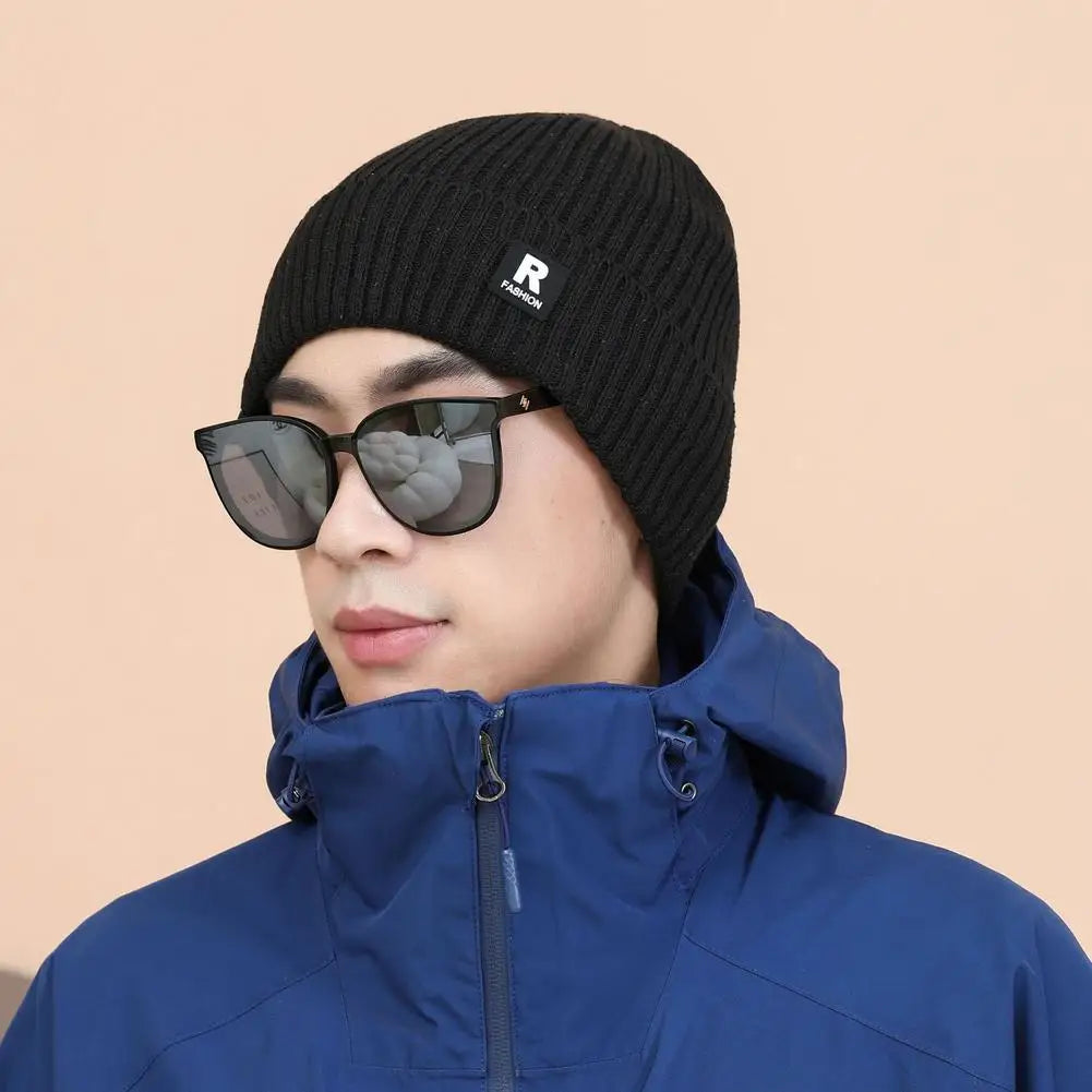 Fleece-Lined Knit Beanie for Men and Women