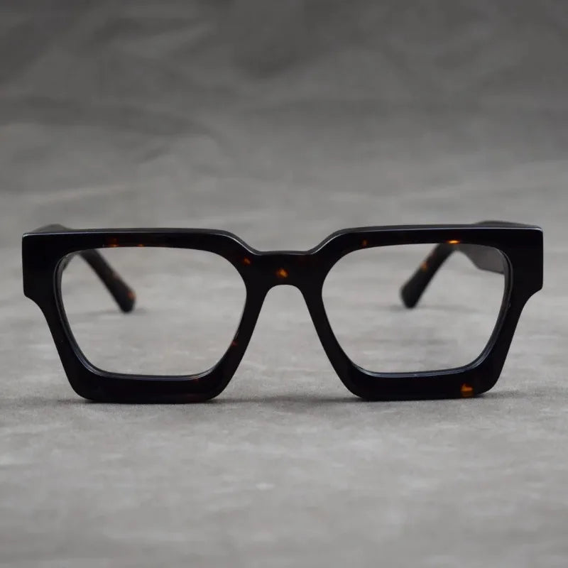 Retro Square Blue Light Blocking Glasses for Men and Women