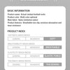 Product information sheet for actual combat football socks detailing fabric features and index ratings.