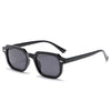 Retro Square Sunglasses with Rivet Accents for Men