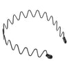 A black fashion metal hair band with a wavy design.