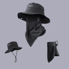 Foldable Sun Hat with Attached Face Mask