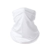 White multi-functional UV protection head wrap and bandana