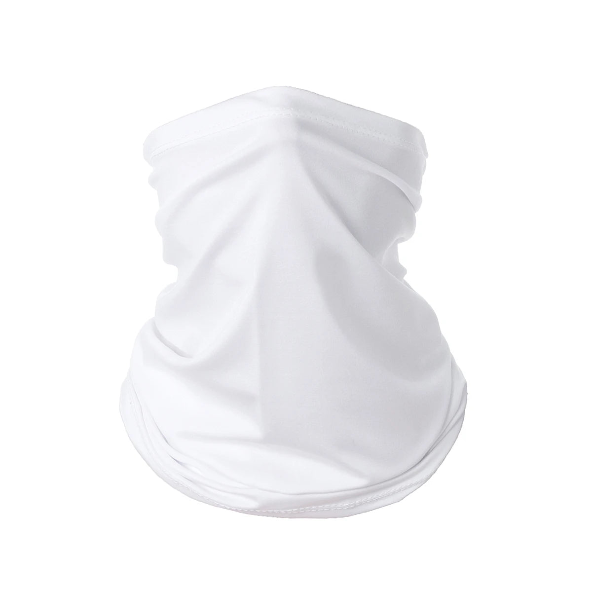 White multi-functional UV protection head wrap and bandana