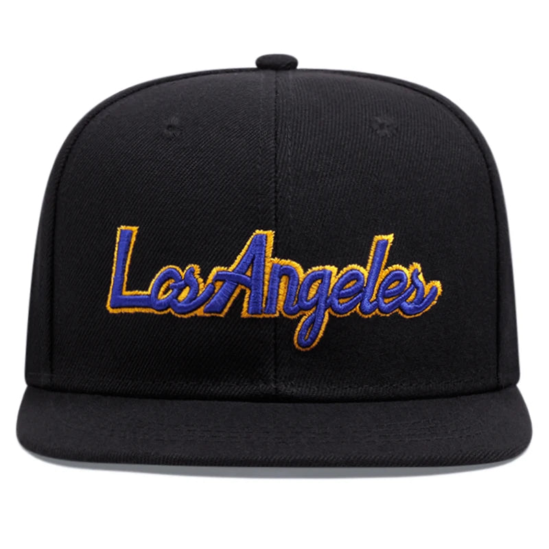 Embroidered Los Angeles Baseball Cap with Adjustable Snapback Closure