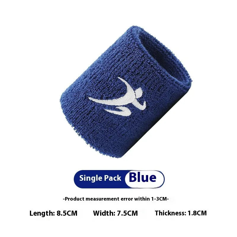 Dunkelblaue Strick-Sportarmband mit weißer Silhouetten-Design