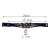 Pulsera de cuero negro con colgante de plata con diseño de constelación zodiacal.